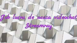 Job lucru de acasa videochat Streamray