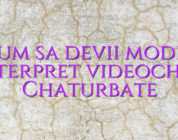 Cum sa devii model interpret videochat Chaturbate