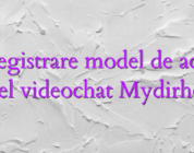 Inregistrare model de acasa model videochat Mydirhobby