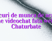 Locuri de munca de acasa online videochat fata webcam Chaturbate