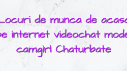 Locuri de munca de acasa pe internet videochat model camgirl Chaturbate