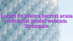 Locuri de munca lucrezi acasa videochat model webcam Streamate