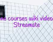 Online courses wiki videochat Streamate