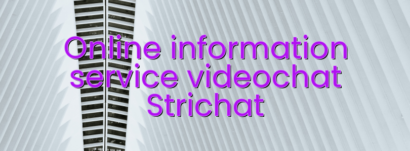 Online information service videochat Strichat