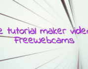 Online tutorial maker videochat FreeWebcams