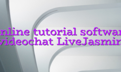 Online tutorial software videochat LiveJasmin